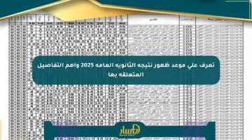 تعرف على موعد ظهور نتيجة الثانوية العامة 2025 وأهم التفاصيل المتعلقة بها